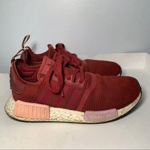 Adidas NMD R1 boost Red Athletic Boost Sneakers US Women’s Size 8 Shoes